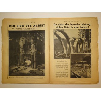Dein ja dem Retter Deutschlands! Münсhener Illustrierte Presse, 9. Avril 1938. Espenlaub militaria